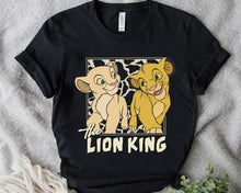 Load image into Gallery viewer, Disney Lion King Simba And Young Nala Hakuna Matata Retro Shirt, Magic Kingdom Unisex T-shirt Family Birthday Gift Tee