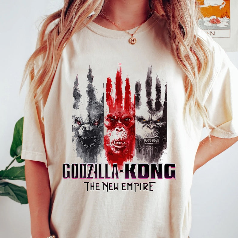 Godzilla X Kong The New Empire T-Shirt, Godzilla X Kong 2024 Tee, Godzilla Movie Shirt, Godzilla Movie 2024 Gift, Unisex T-Shirt